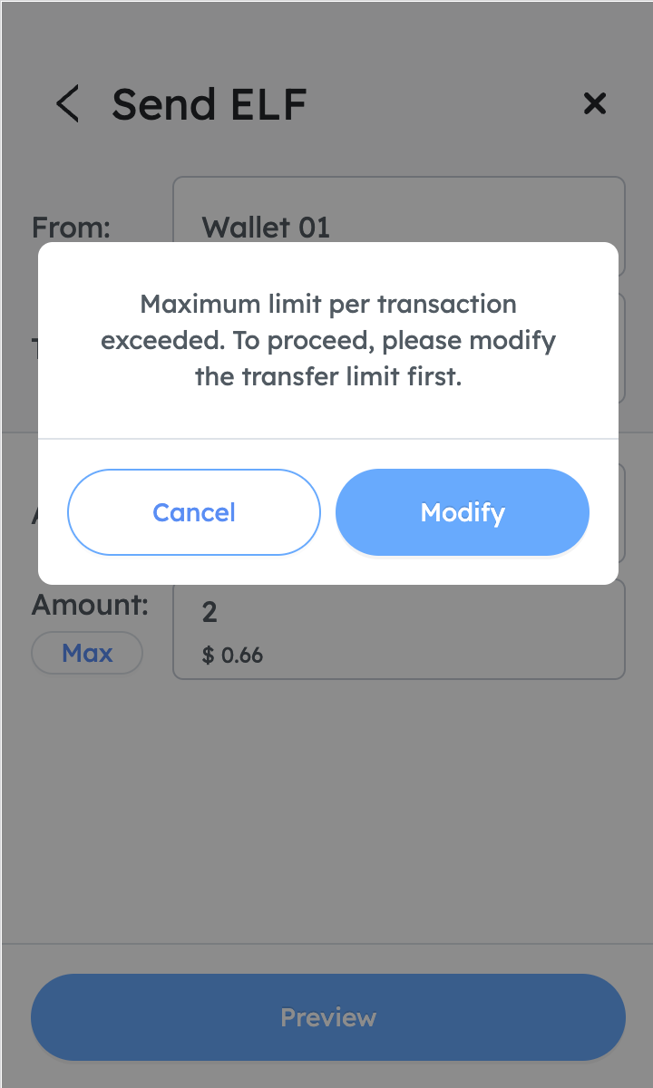 Check if the transaction meets the rules